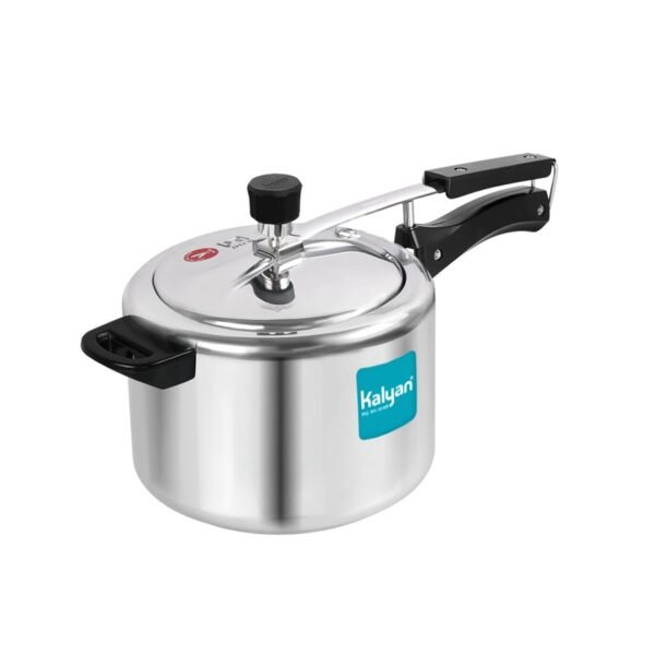 5Litres Classic Non-Induction Aluminium Pressure Cooker (Innerlid, Blue)