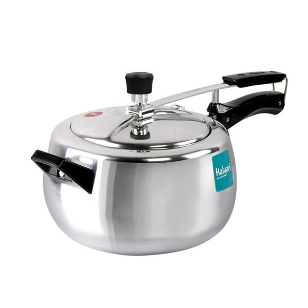 8Litres Classic Non-Induction Base Aluminium Pressure cooker (Innerlid, Blue)