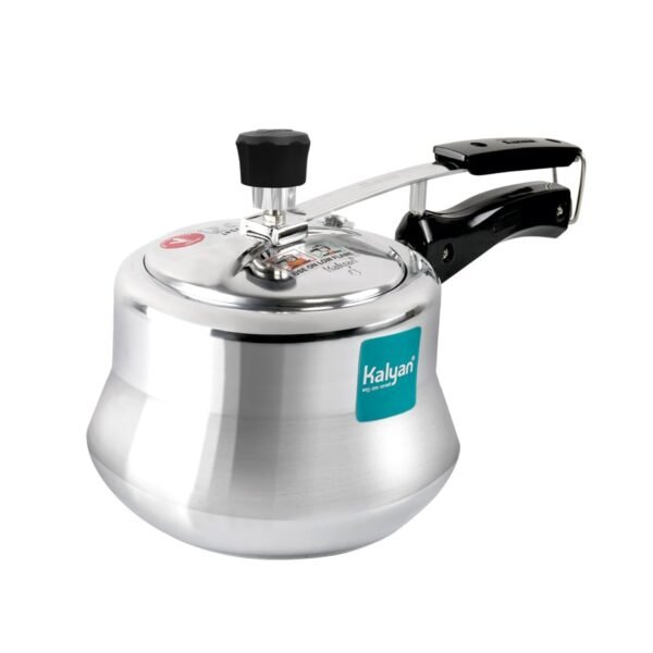 3Litres Matki Non-Induction Base Aluminium Pressure cooker (Innerlid, Blue)